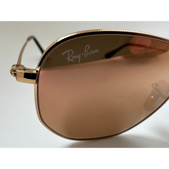 Ray Ban Sunglasses RB3548N 001/Z2 51mm HEXAGONAL FLAT LENSES Copper Gold - Picture 8 of 16